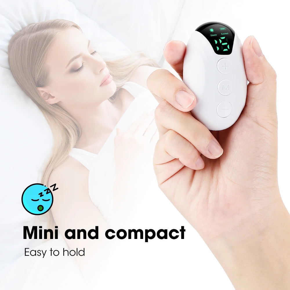 Handheld CES Sleep Aid Microcurrent EMS Pulse Device Hypnosis Insomnia Mental Stress Pressure Relief Anxiety Eliminat Relax