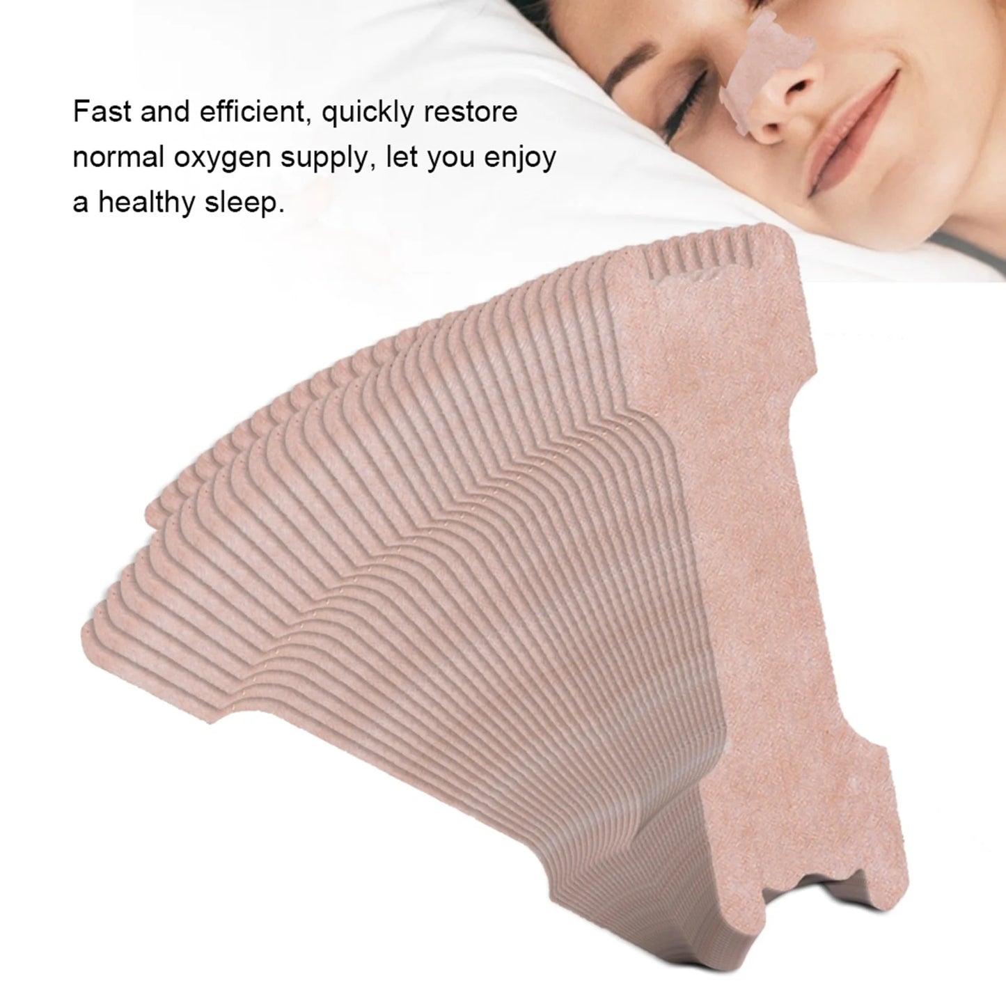 100PCS Breath Nasal Strips Right Aid Stop Snoring Nose Patch Good Sleeping Patch Product Easier Breath Sleep Aid Decive